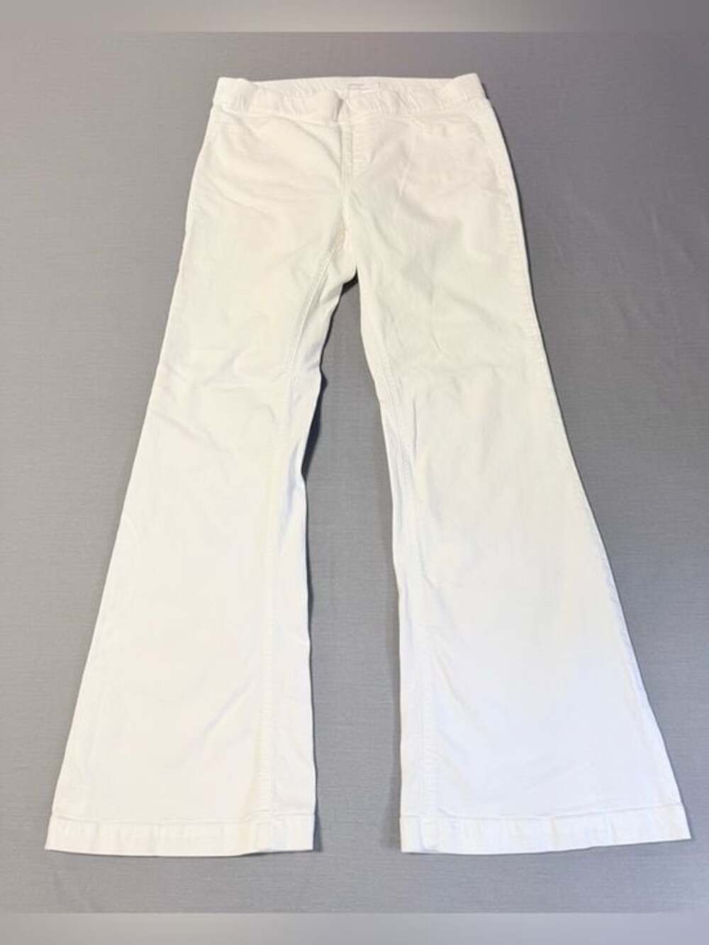 Cello Jeans White Mid Rise Pull On Comfort Stretch Flare Jeggings Size Large